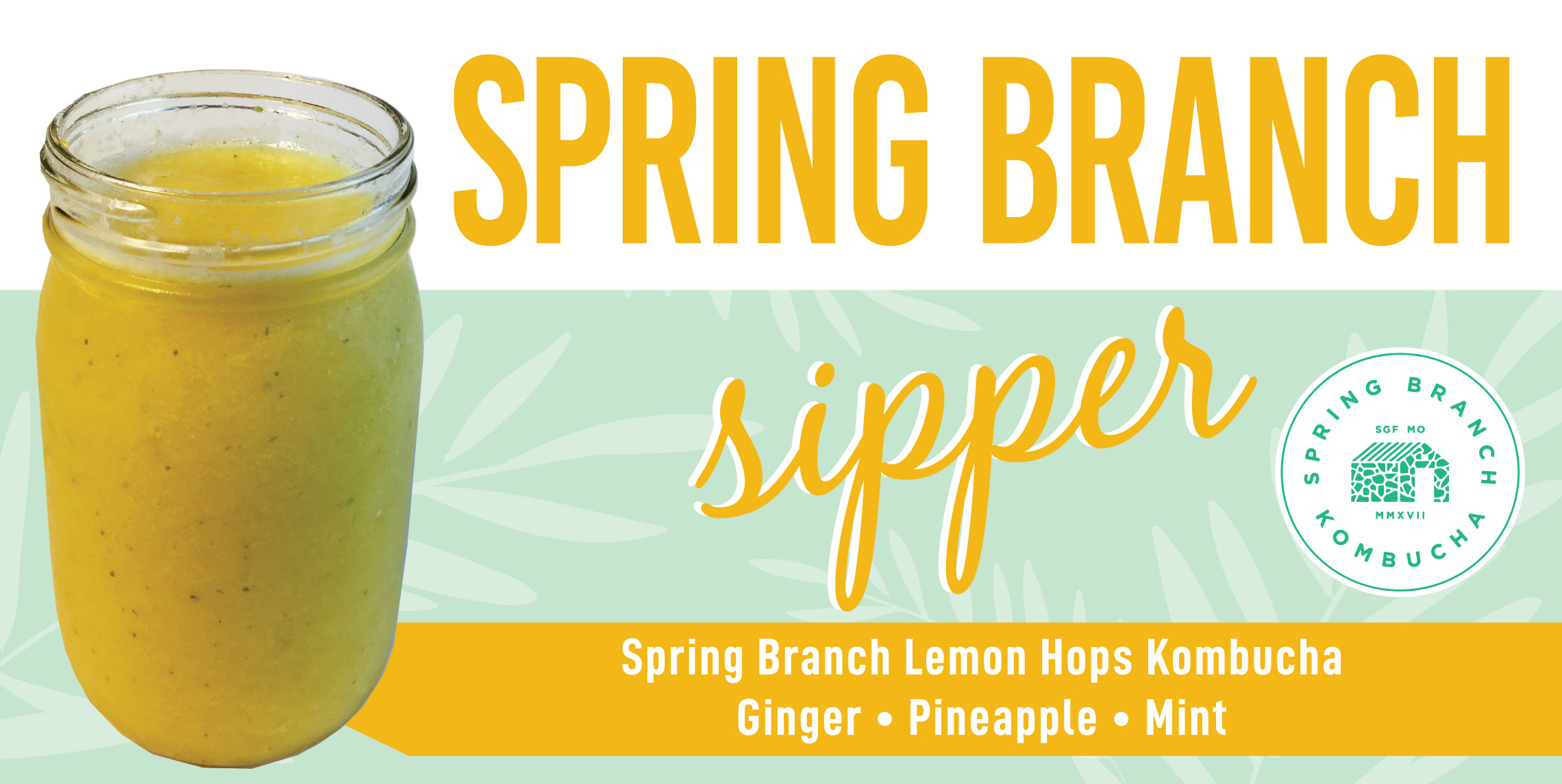 Spring Branch Kombucha Smoothie Sipper
