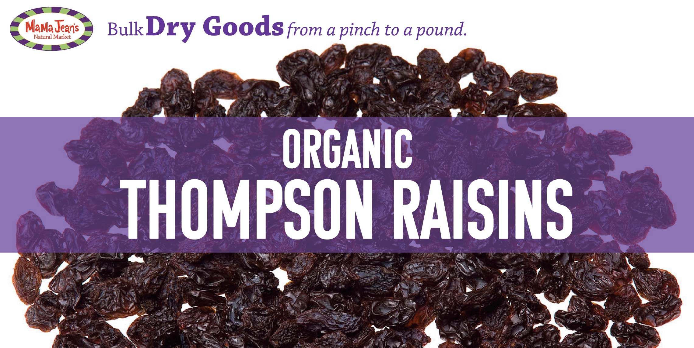 organic Thompson raisins