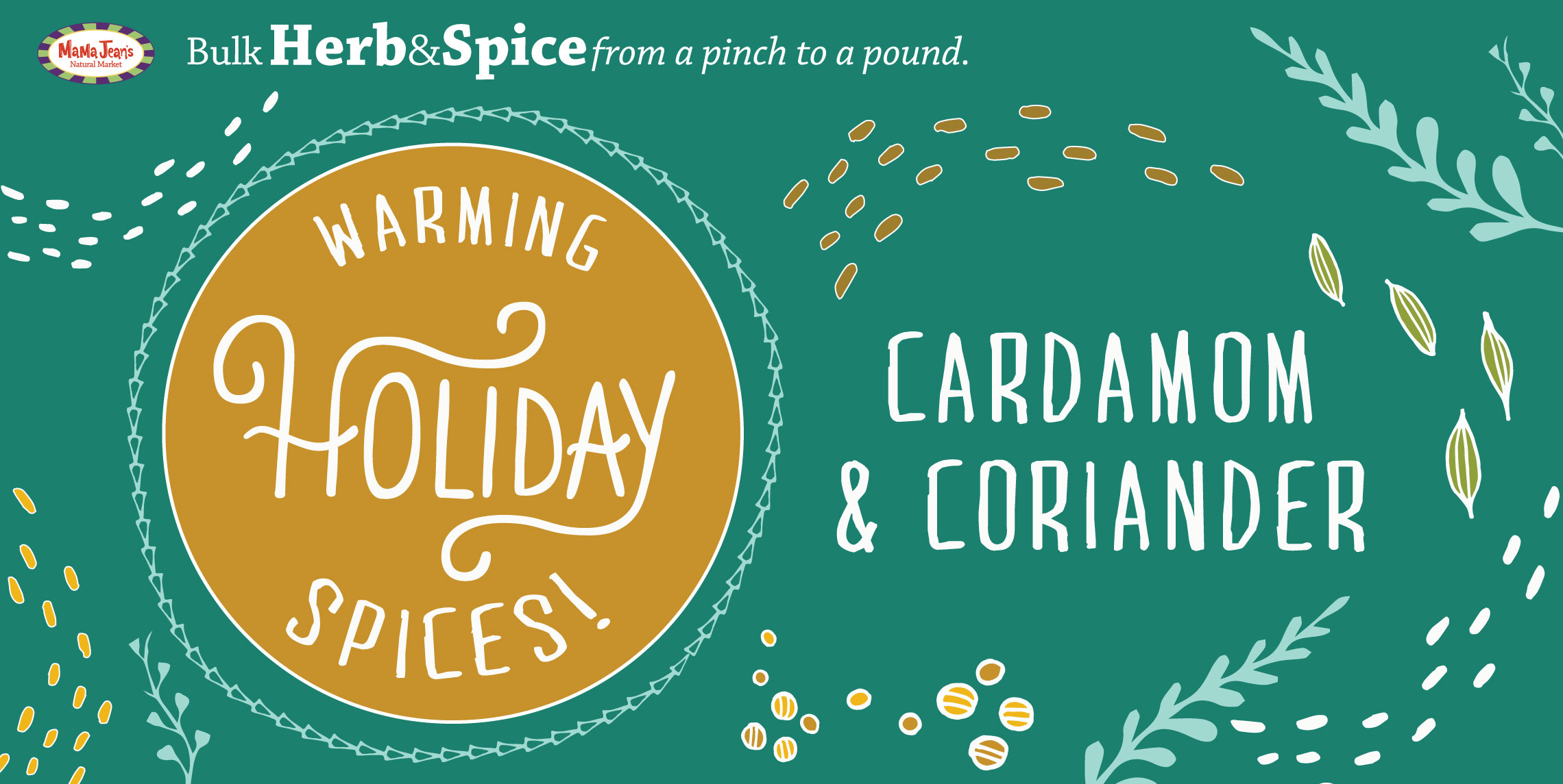 Herb & Spice Coriander and Cardamom