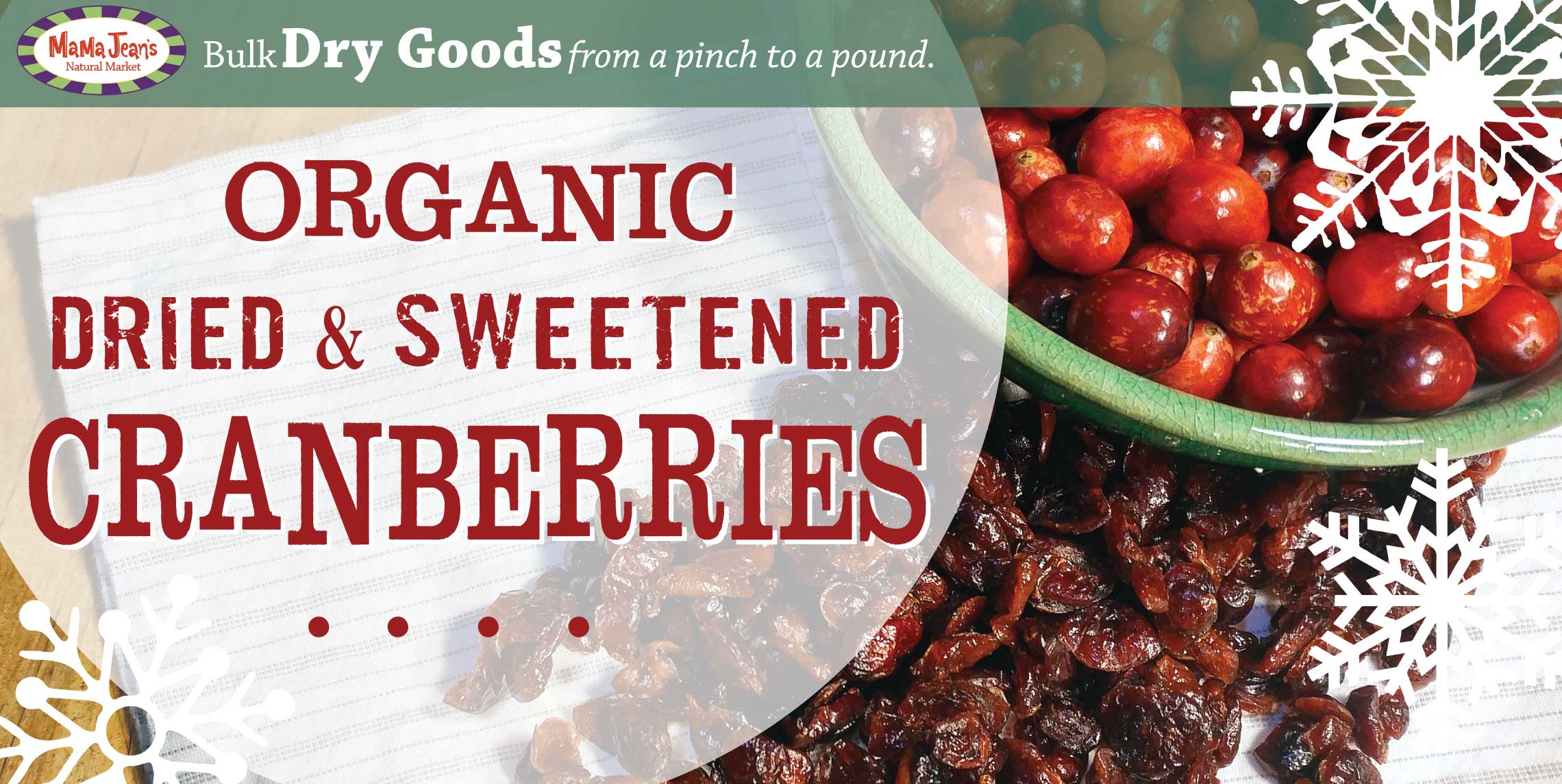 Organic Sweetened Cranberries