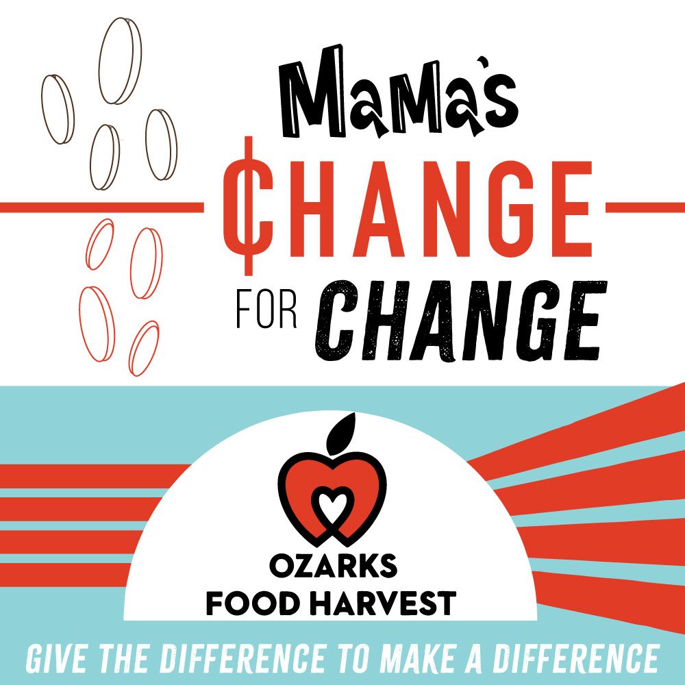 Ozarks Food Harvest, Food Drive, local, Help Fight Hunger, snap, change for change, donation, staple food, food needed, hunger, donation drive,