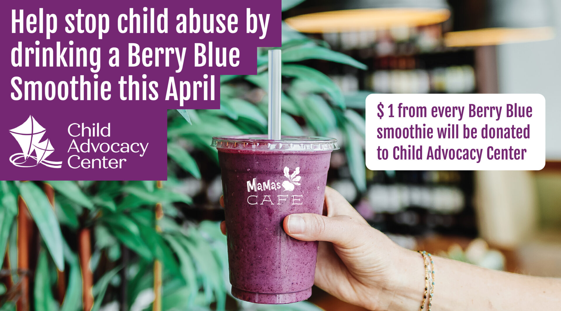 Smoothie, Cafe, Child Advocacy Center, CAC, Springfield, Local