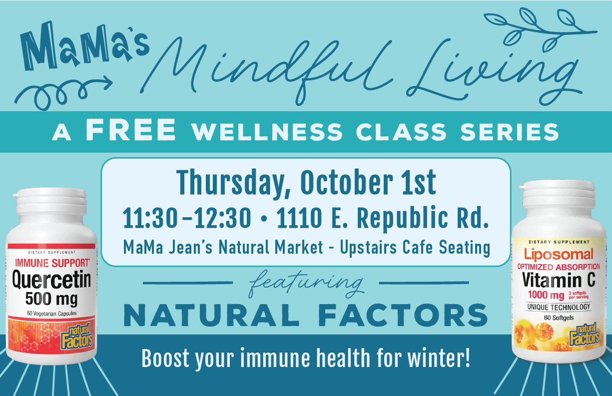 Mama's mindful living, wellness class, free, natural factors